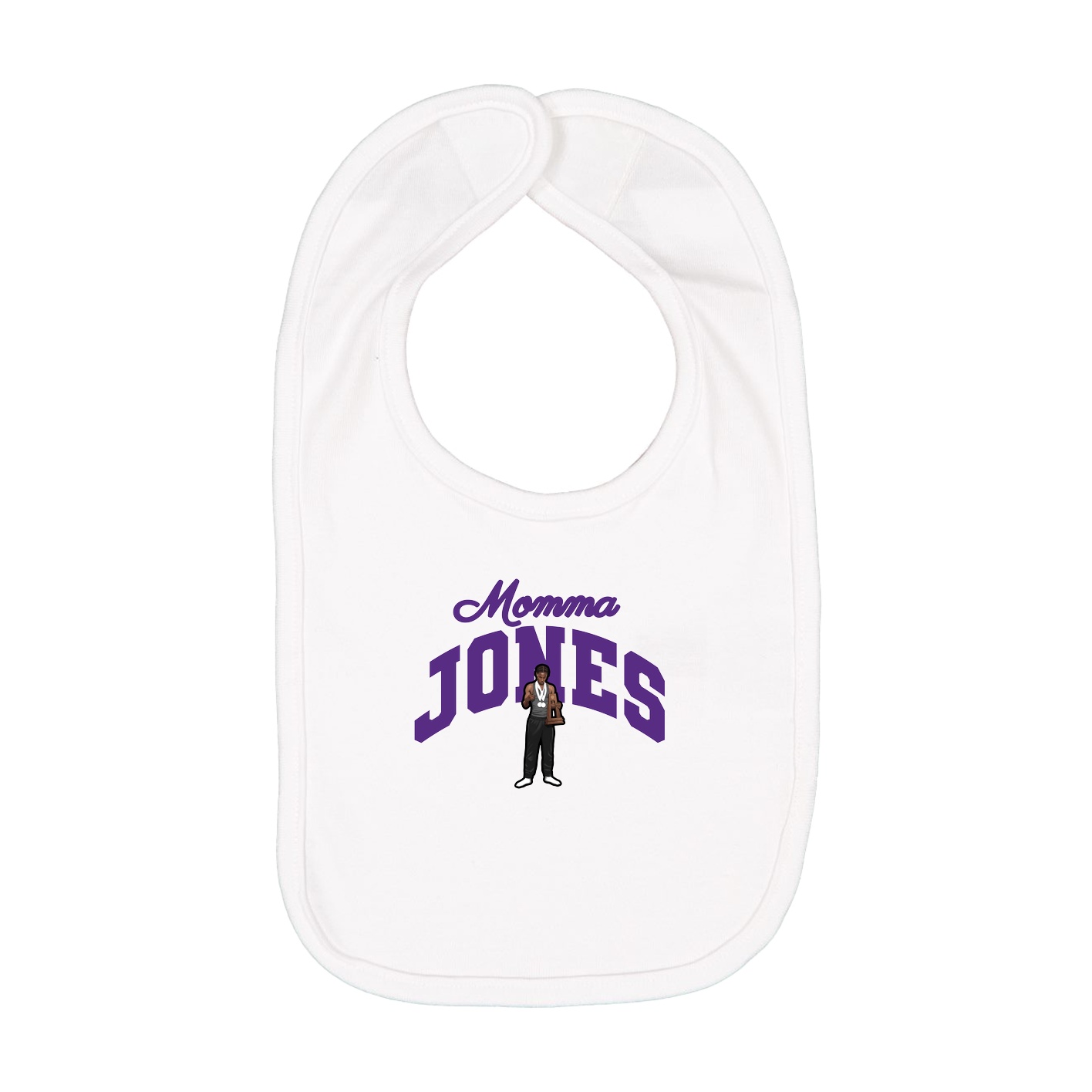 Infant Bib — Mothers Day Arch in White