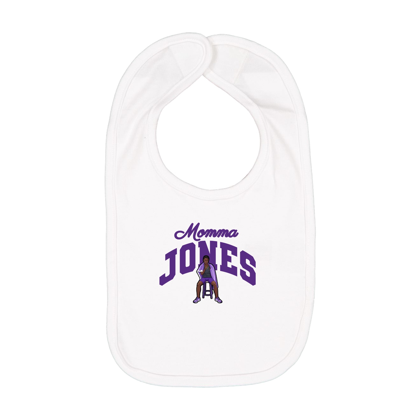 Infant Bib — Mothers Day Arch in White