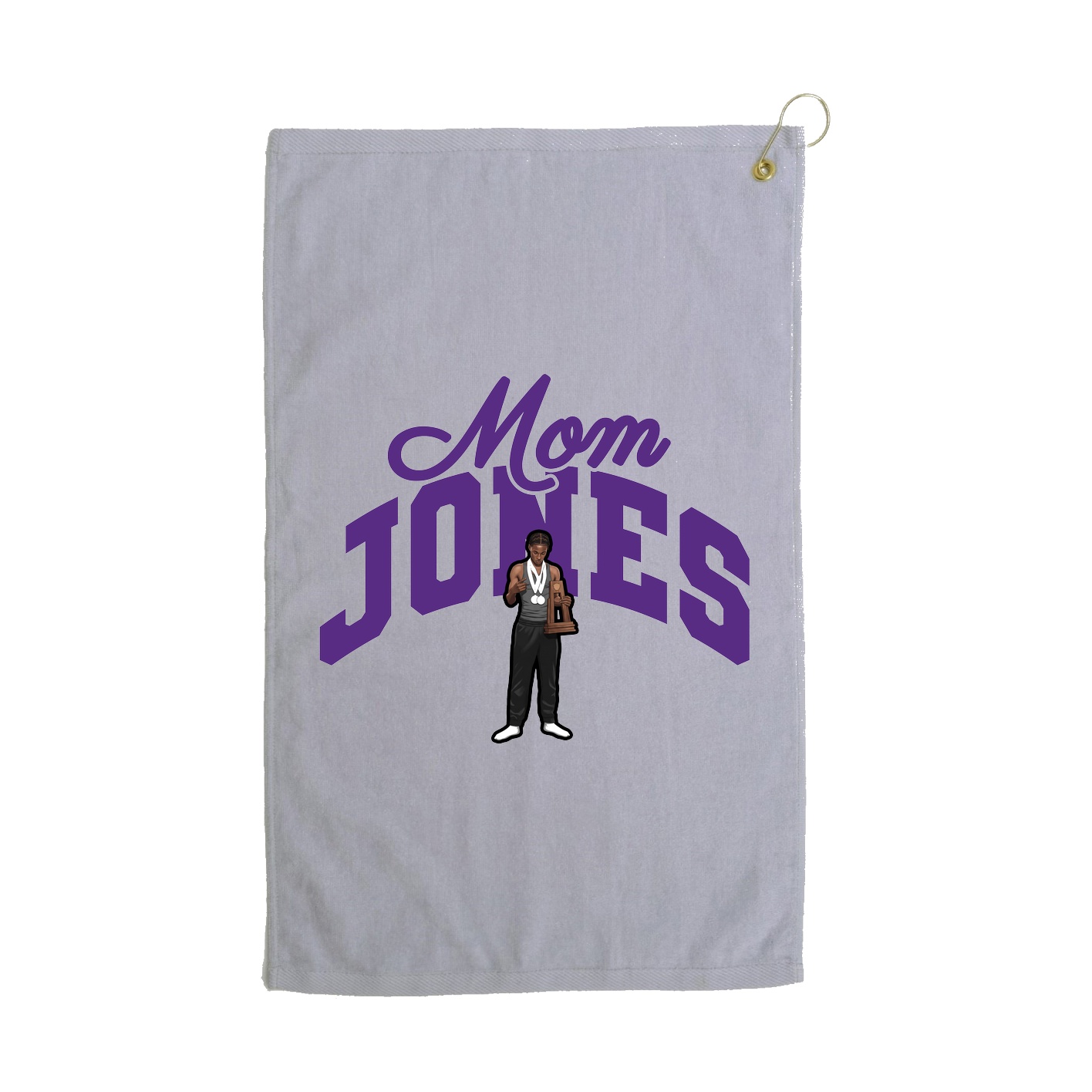 Golf Towel — Mothers Day Arch in Grey