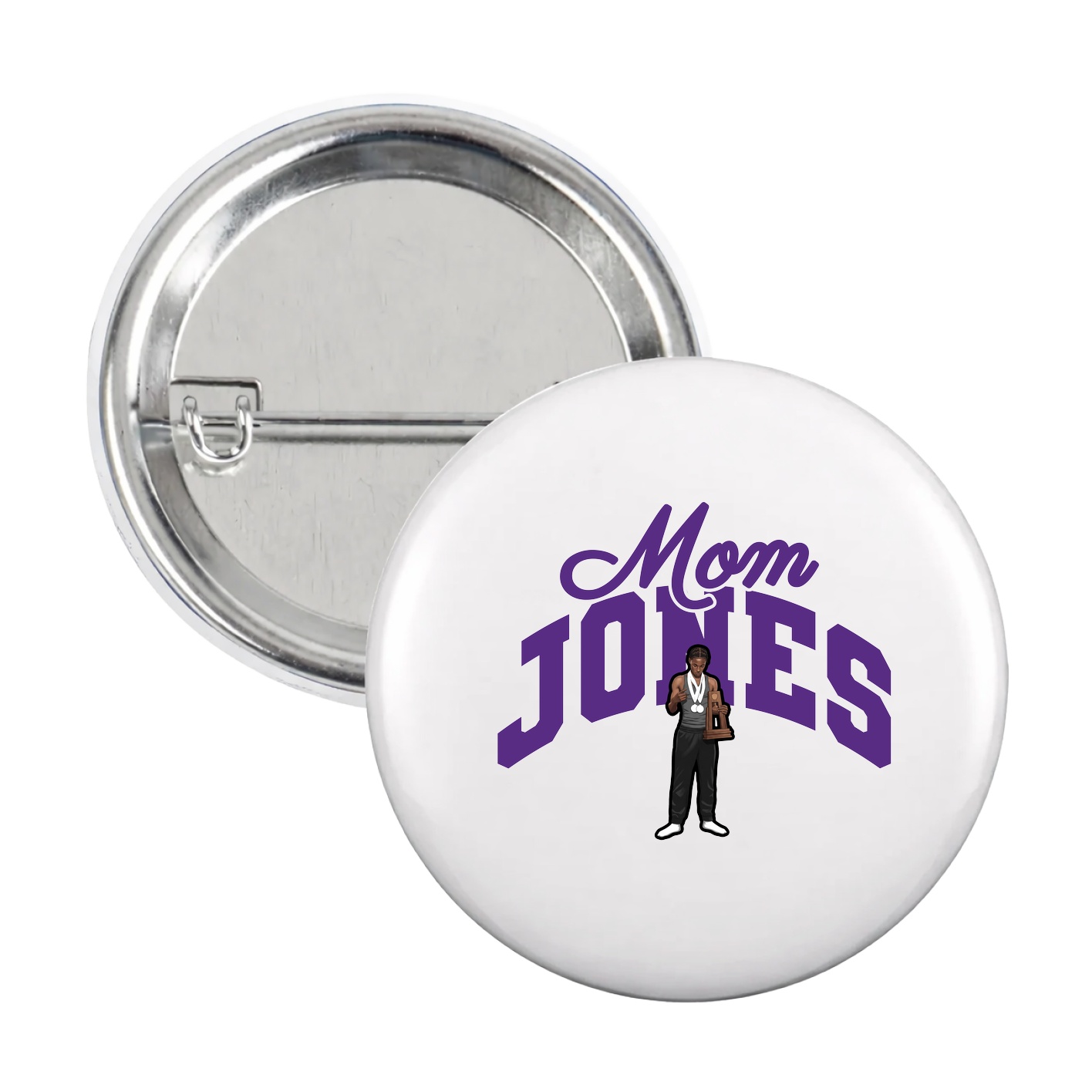 Game Day Button — Mothers Day Arch in White