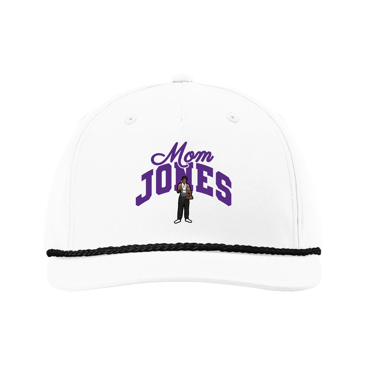 Five-Panel Classic Rope Cap — Mothers Day Arch in White