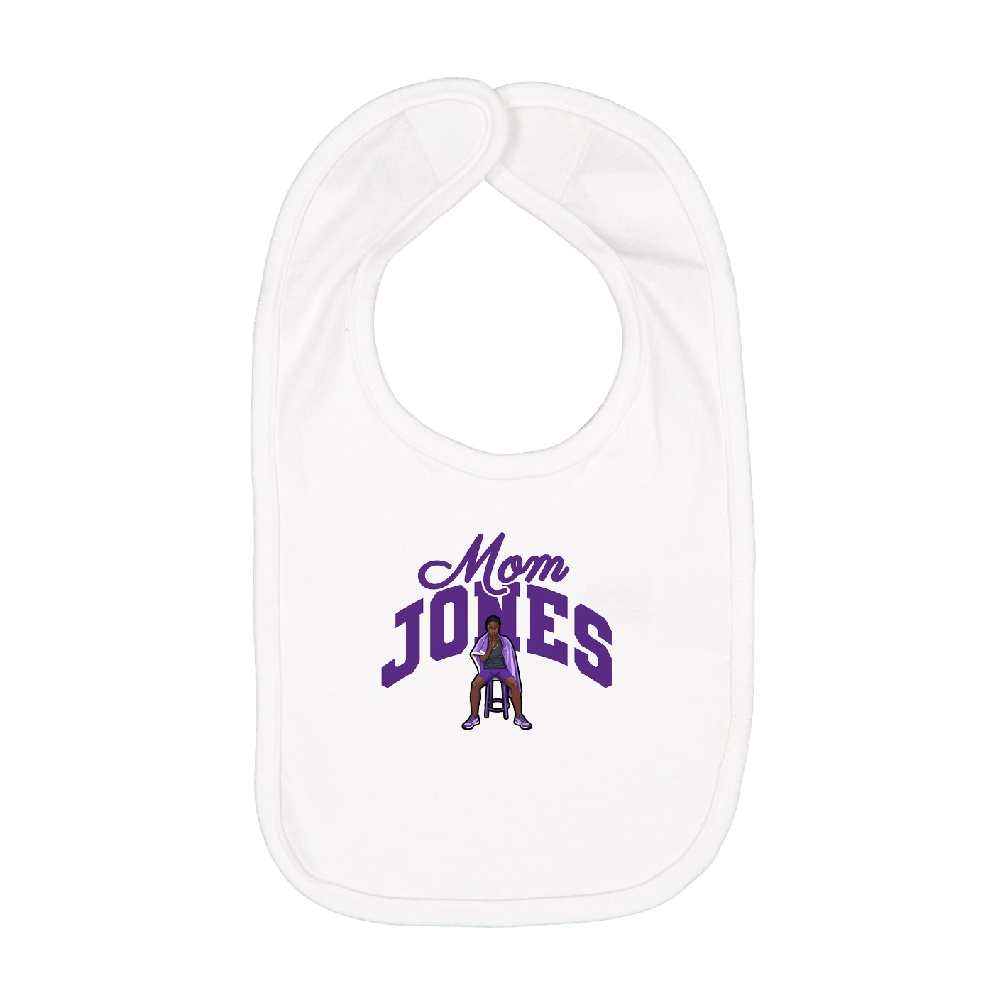 Infant Bib — Mothers Day Arch in White