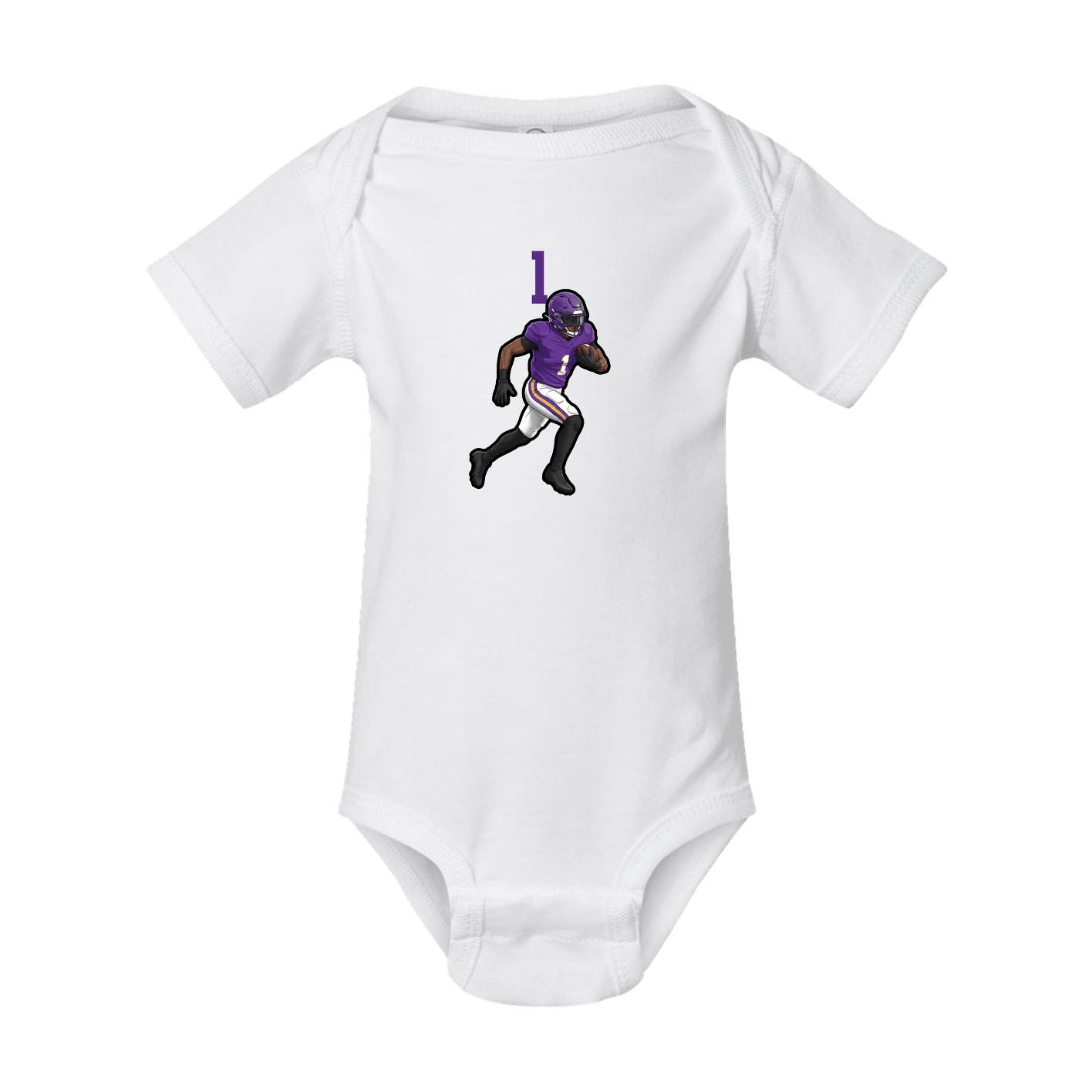 Baby Onesie — Number Top in White