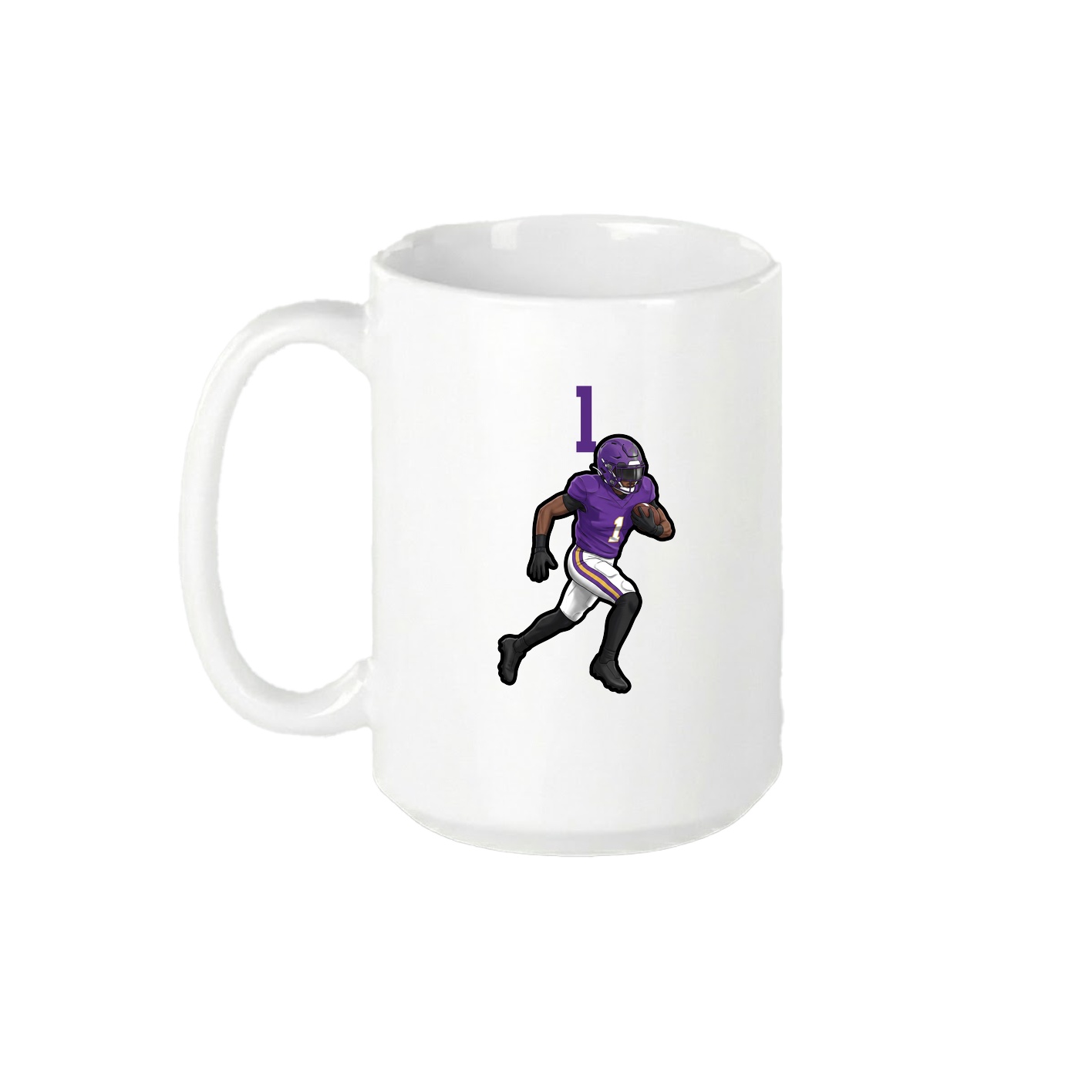 15oz Coffee Mug — Number Top in White