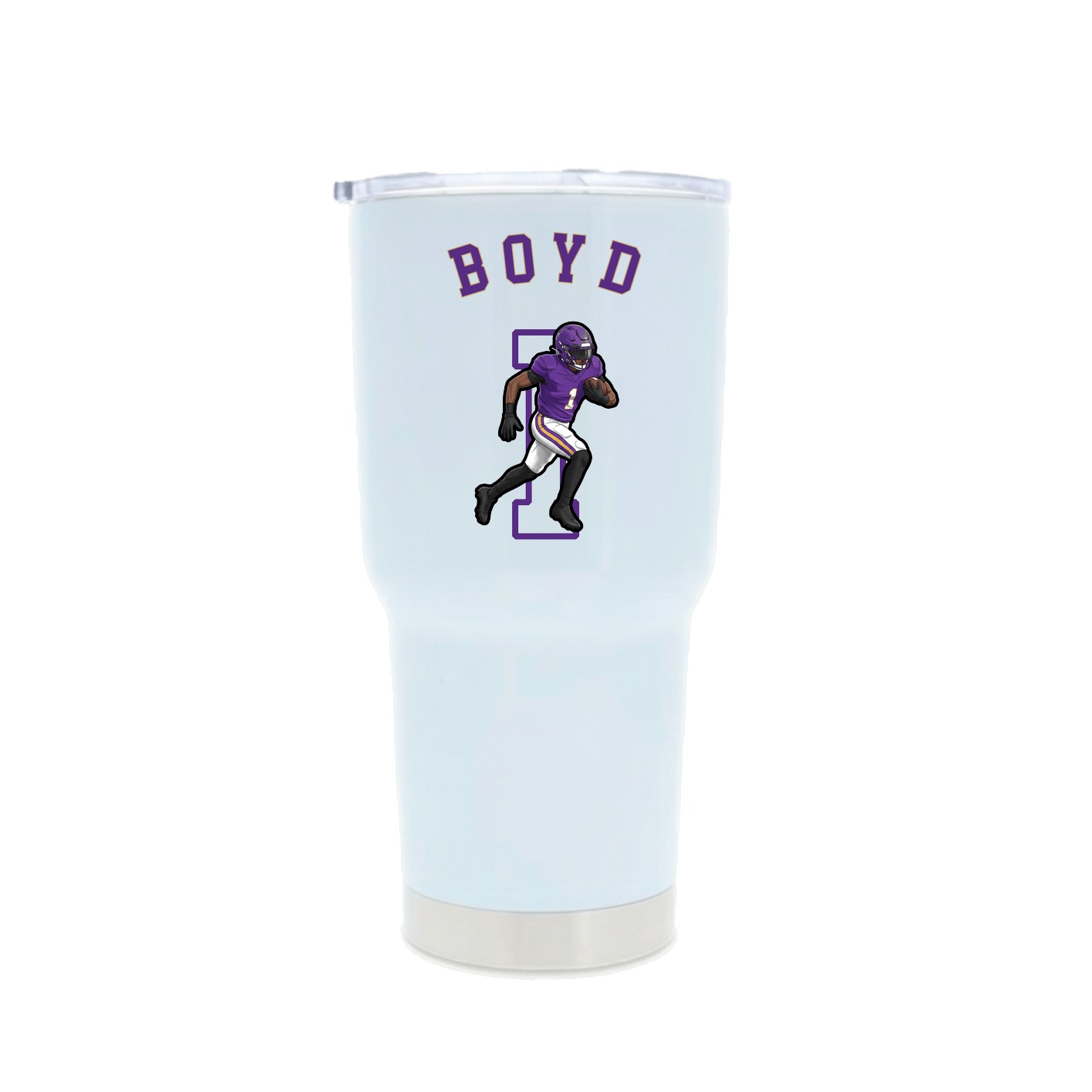 30oz Stainless Steel Tumbler — Shirsey Arch in White