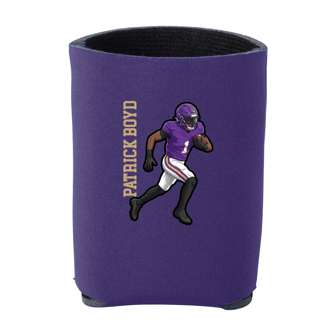 Can Holder — Name Vertical in Purple