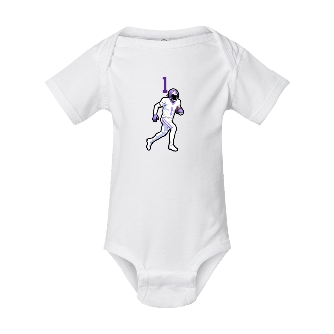 Baby Onesie — Number Top in White