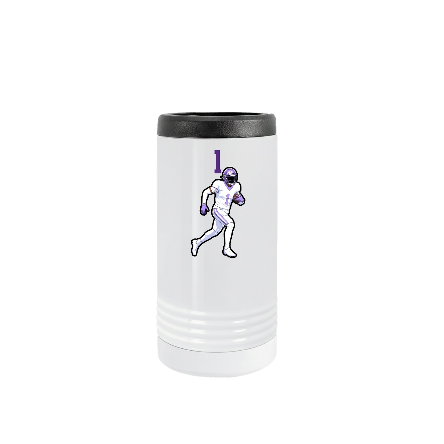 Slim Beverage Holder — Number Top in White