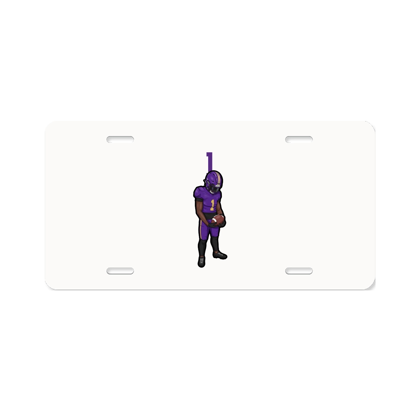 License Plate — Number Top in Classic