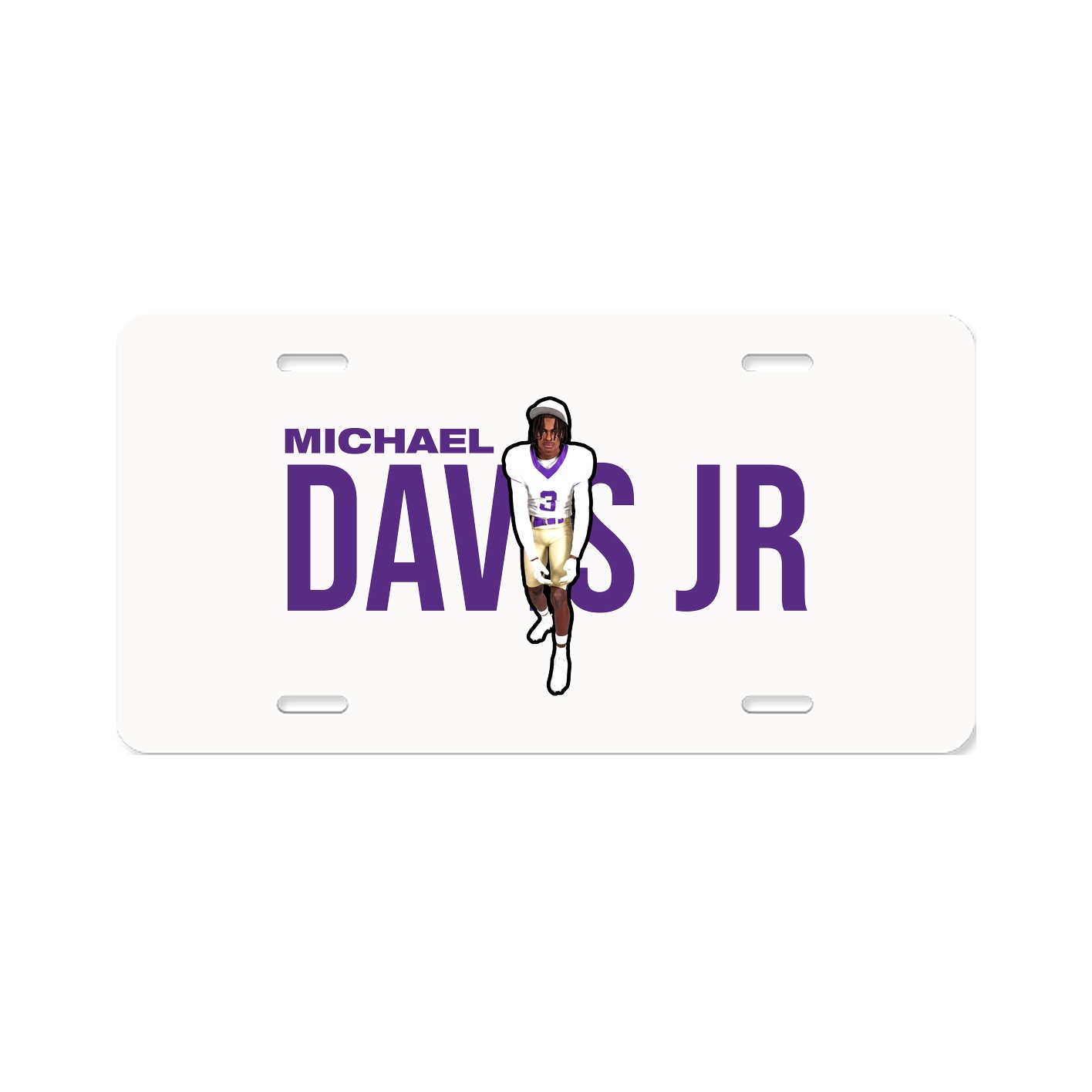 License Plate — Player Name in Classic