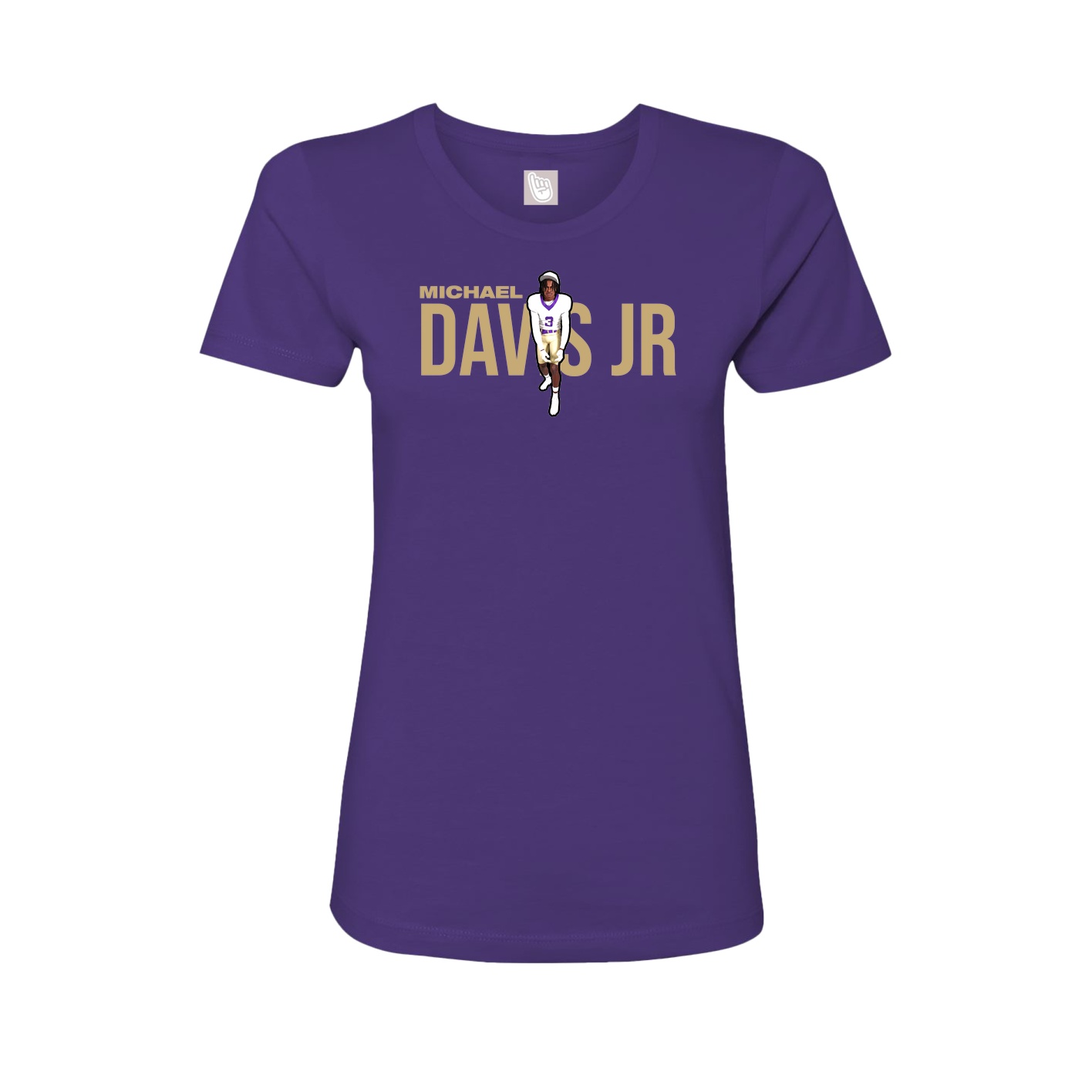 Womens Tee — Player Name in Purple