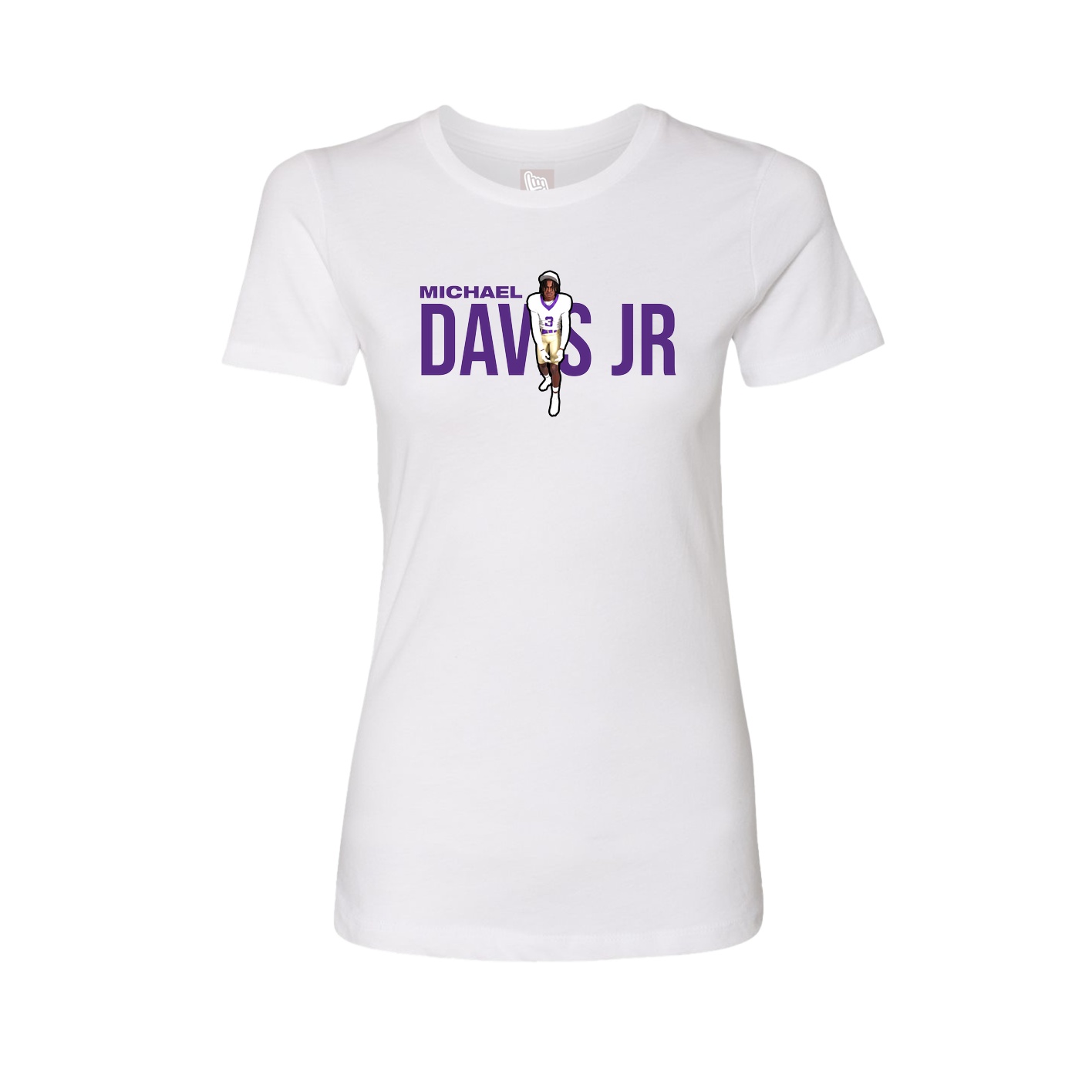Womens Tee — Player Name in White