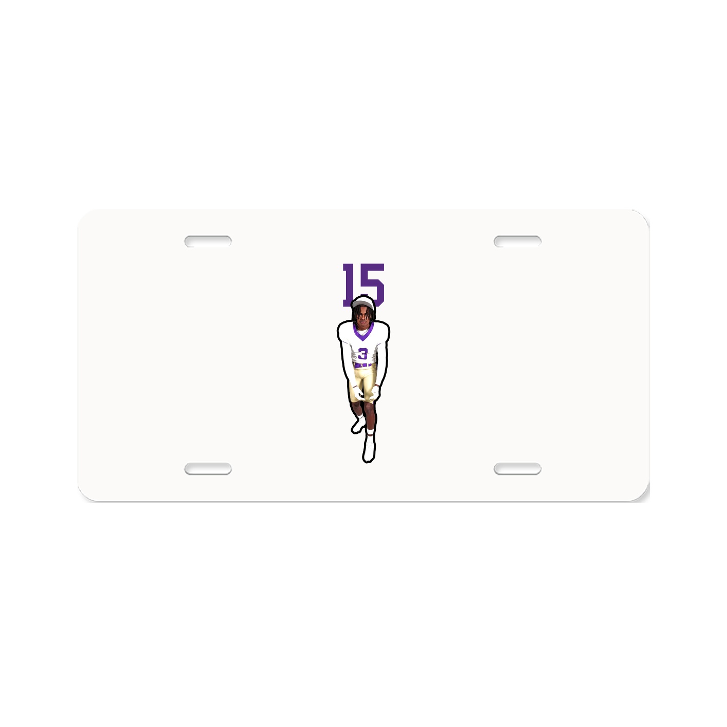 License Plate — Number Top in Classic