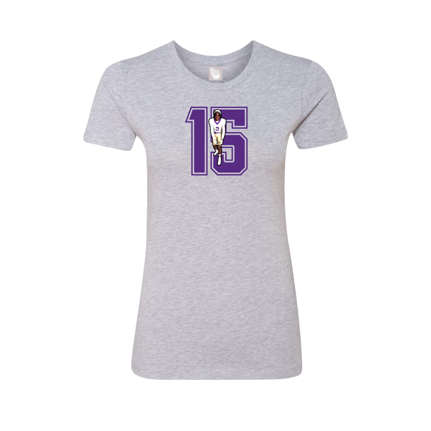 Womens Tee — Number in Grey