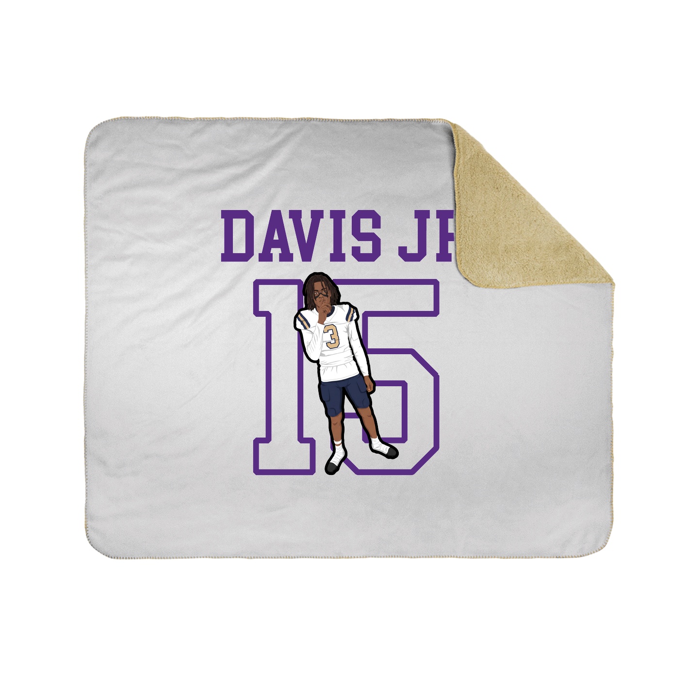 50x60 Sherpa Lined Throw Blanket