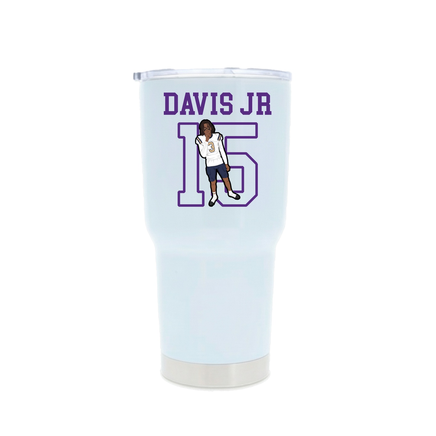 30oz Stainless Steel Tumbler — Shirsey in White