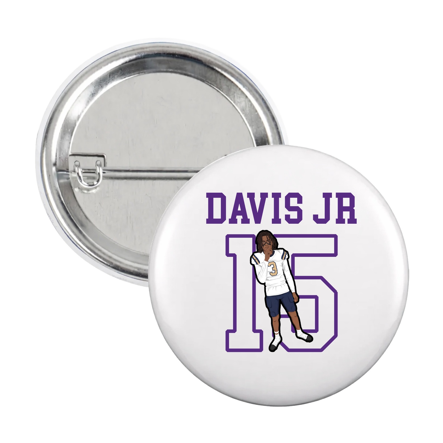 Game Day Button — Shirsey in White