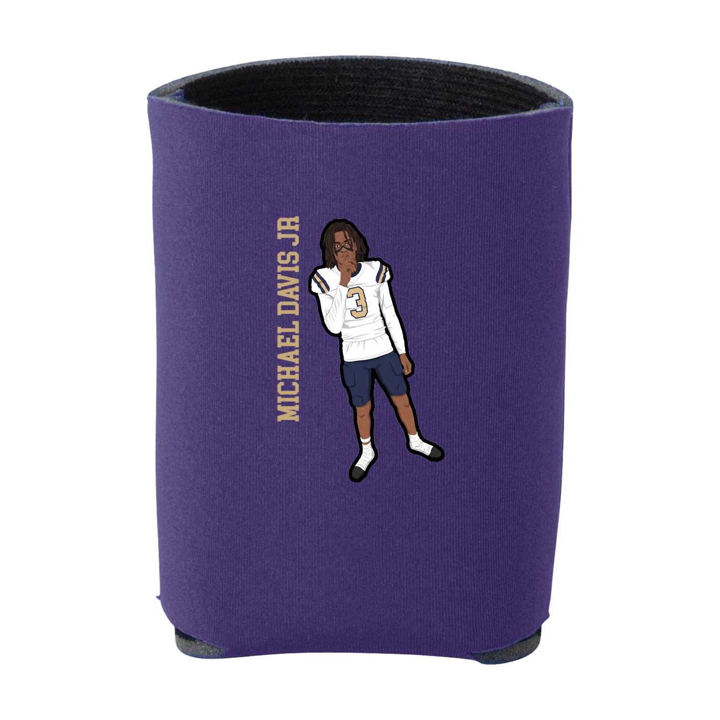 Can Holder — Name Vertical in Purple