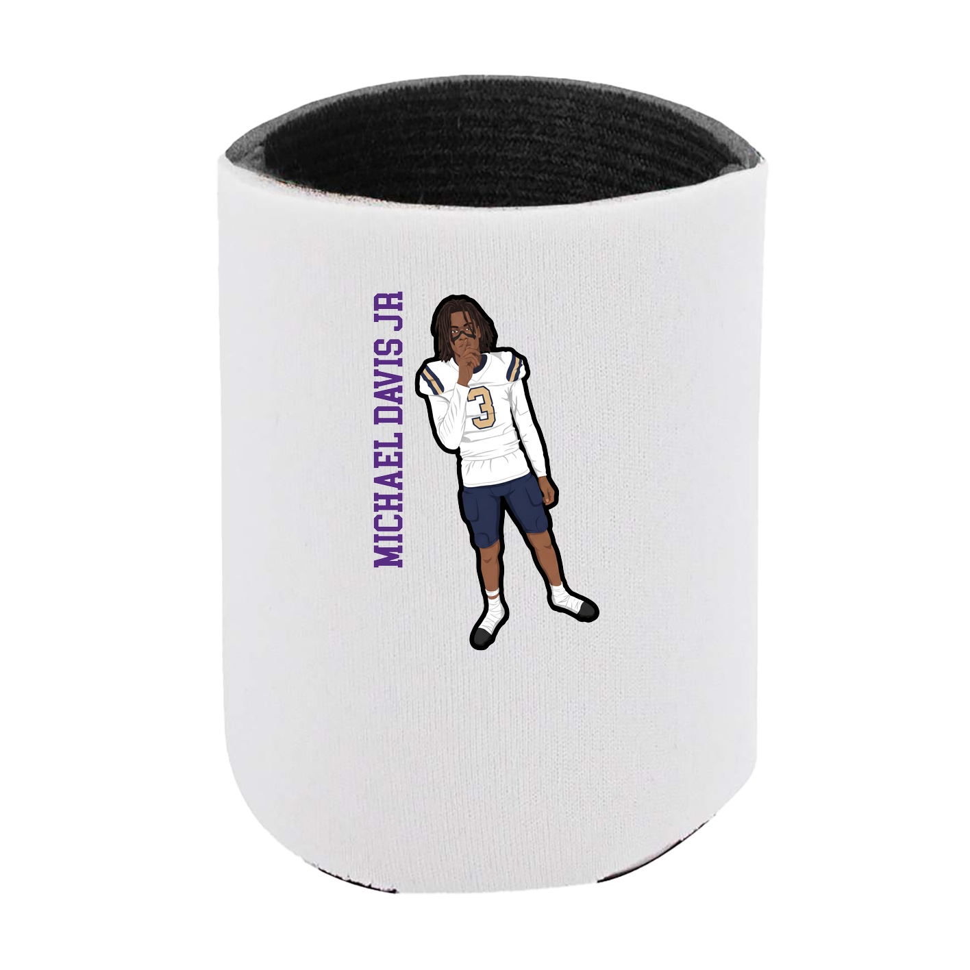 Can Holder — Name Vertical in White
