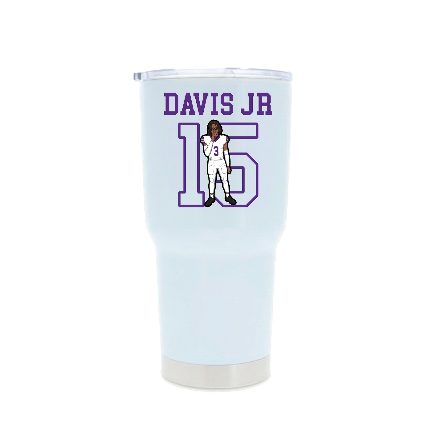 30oz Stainless Steel Tumbler — Shirsey in White