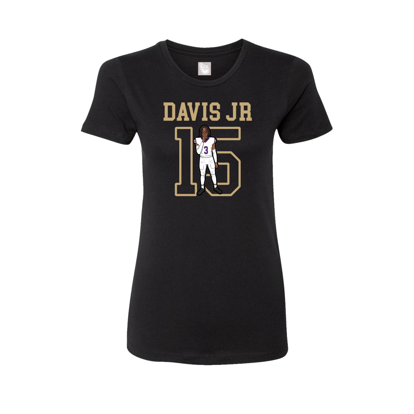 Fitted Women's Tee — Shirsey in Black