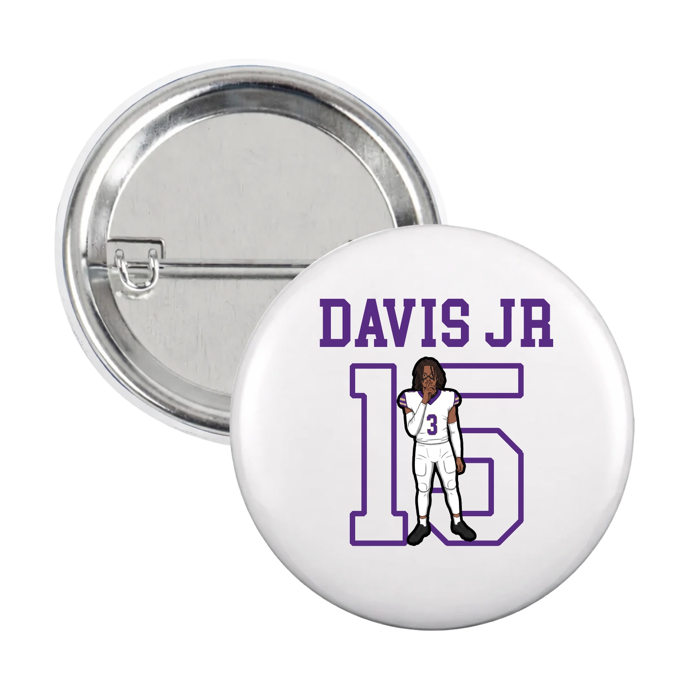 Game Day Button — Shirsey in White