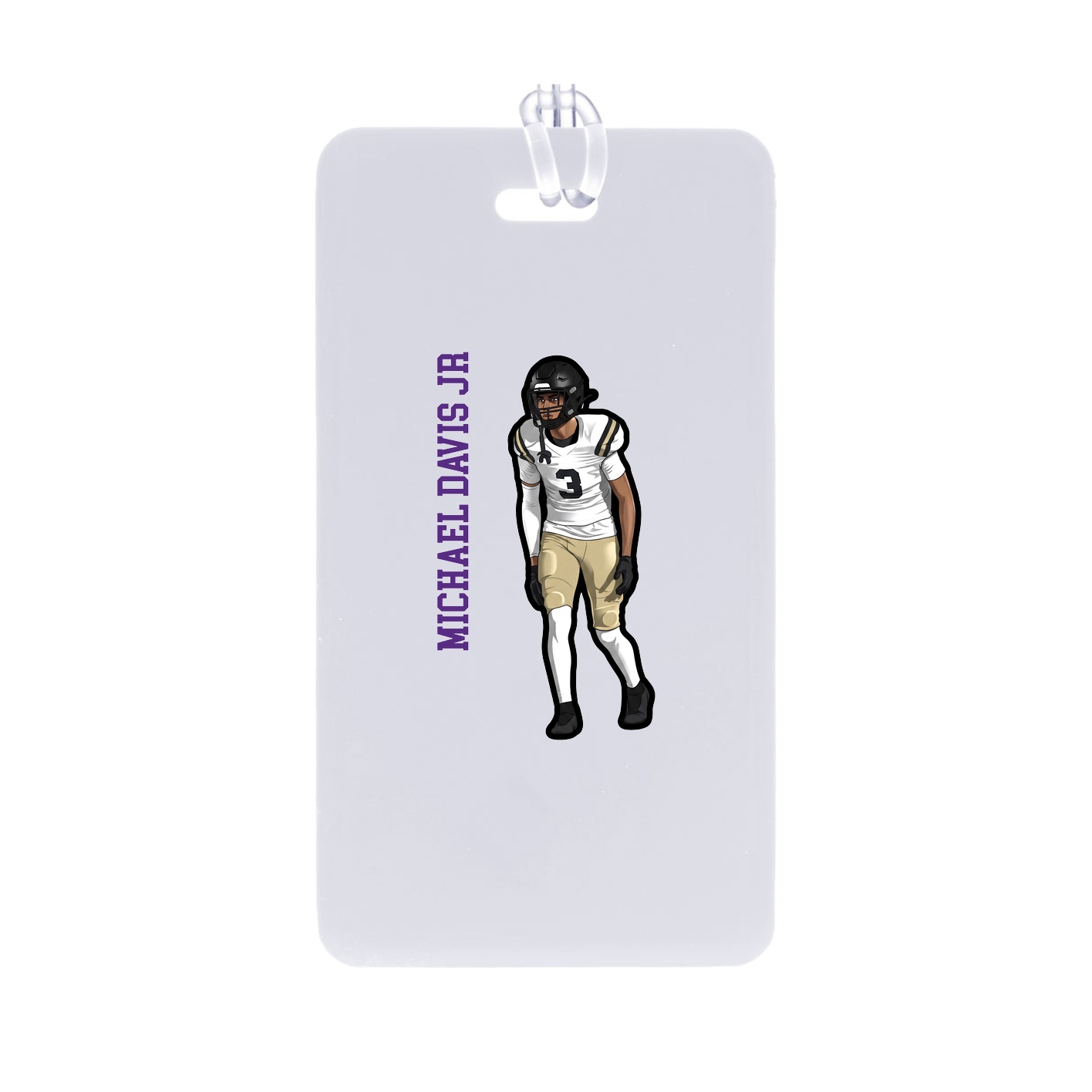 Bag Tag — Name Vertical in Classic
