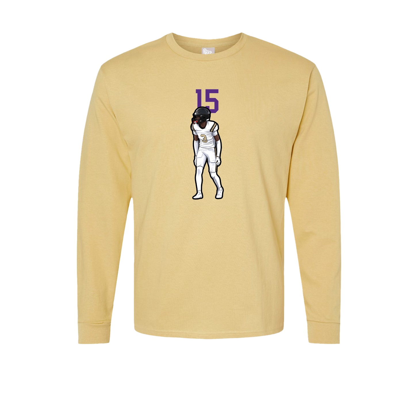 Long Sleeve Tee — Number Top in Vegas Gold
