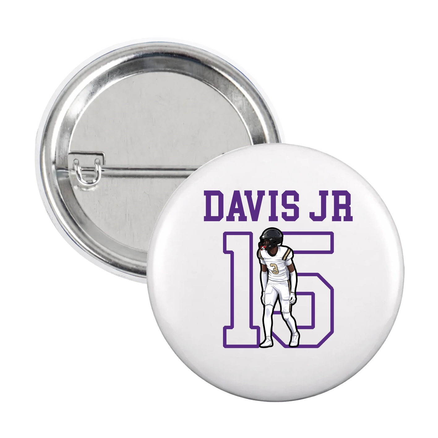 Game Day Button — Shirsey in White