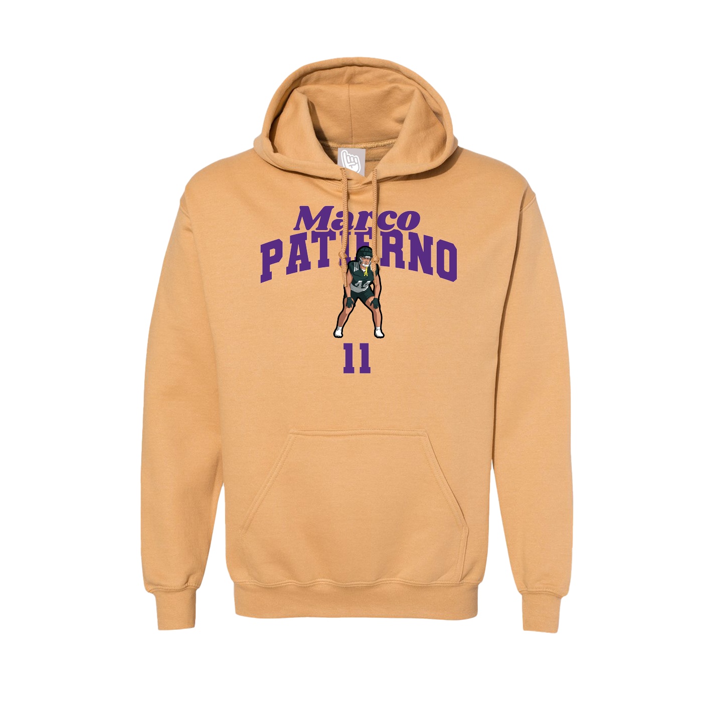 Hoodie — Signature Arch in Vegas Gold