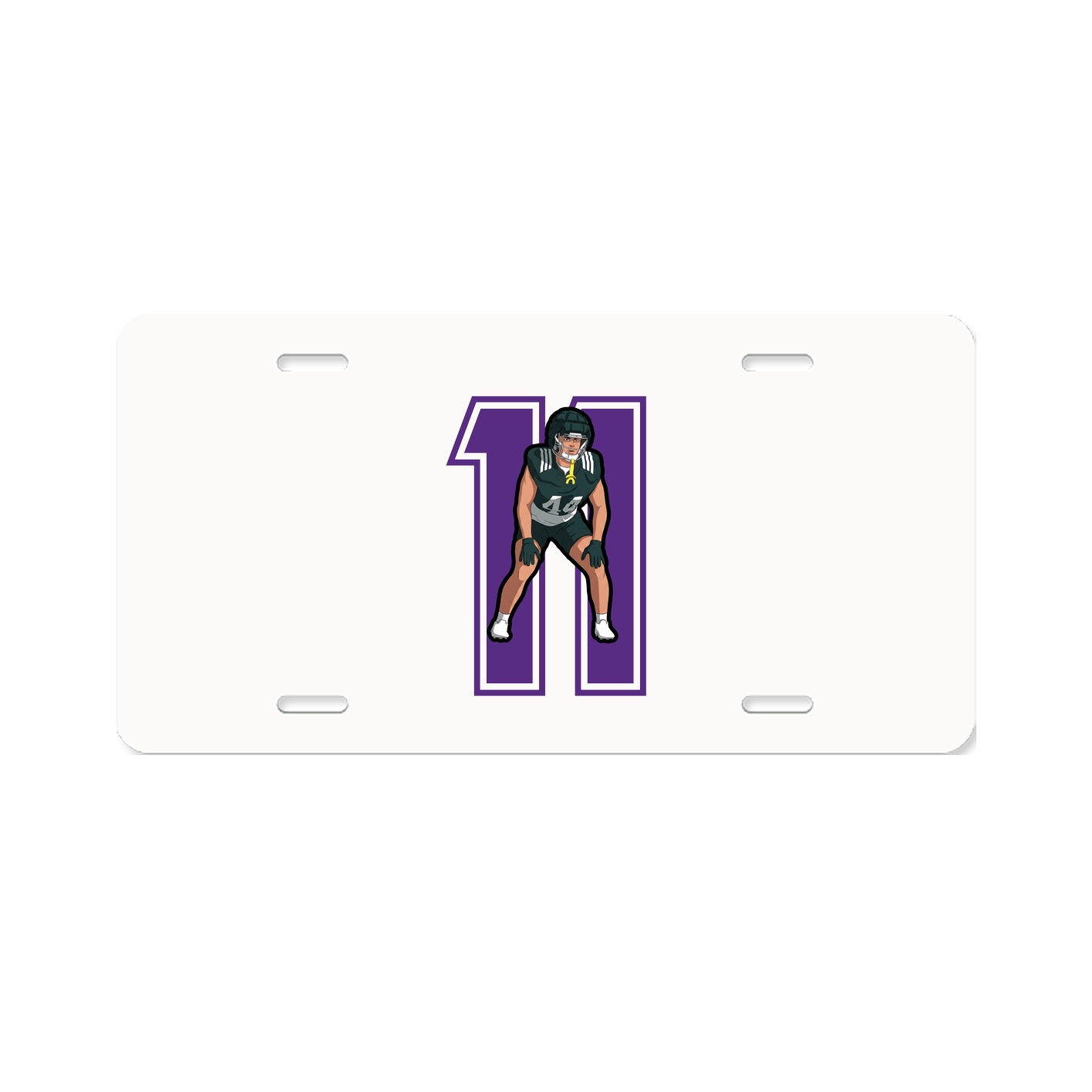 License Plate — Number in Classic