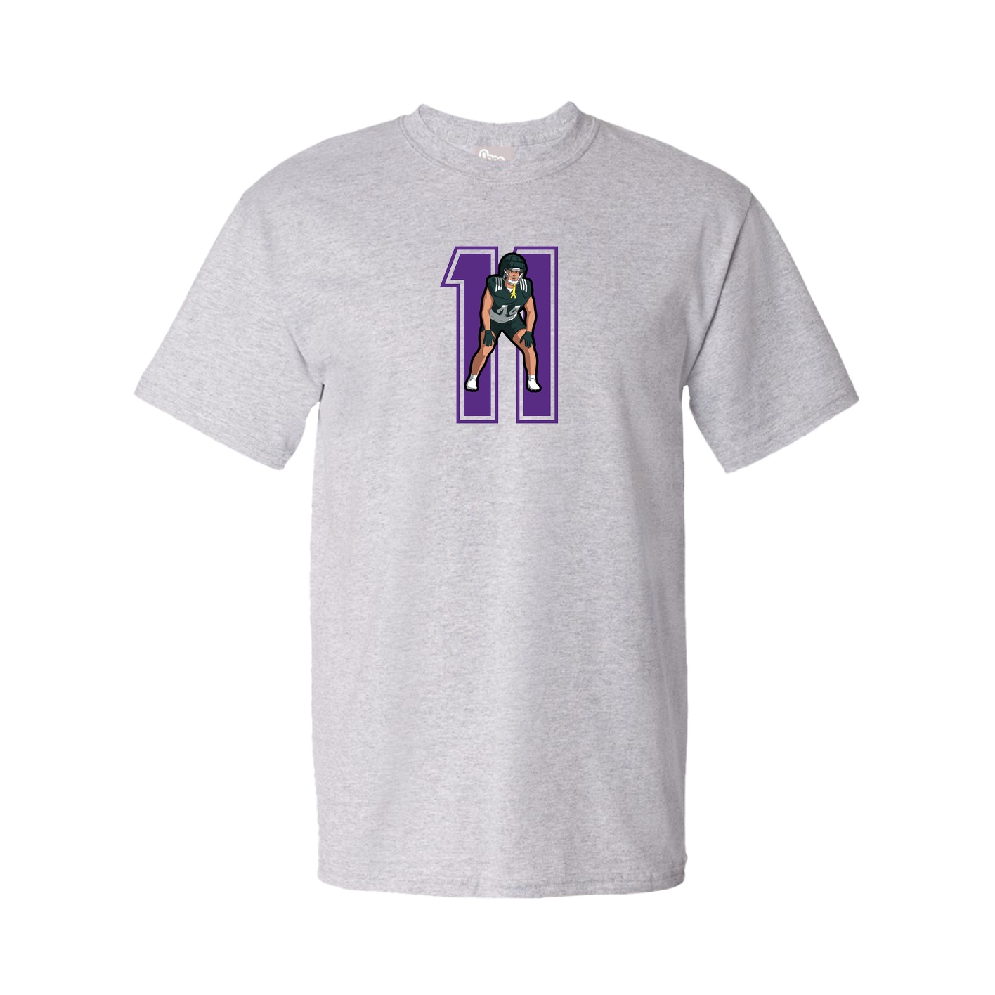 Youth Tee — Number in Grey