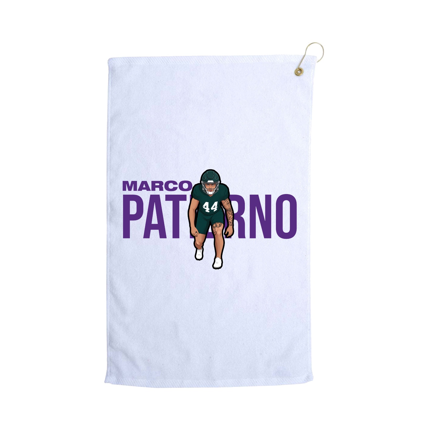 Golf Towel — Player Name in White