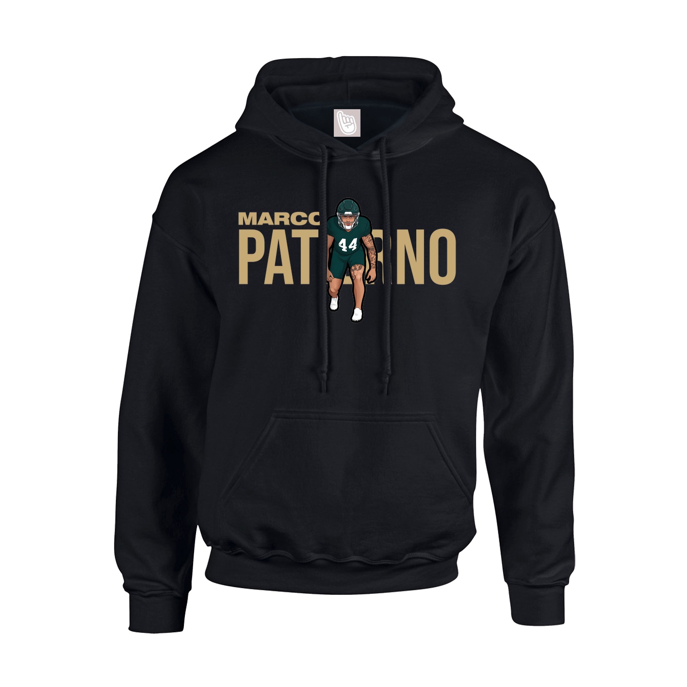 Hoodie — Player Name in Black