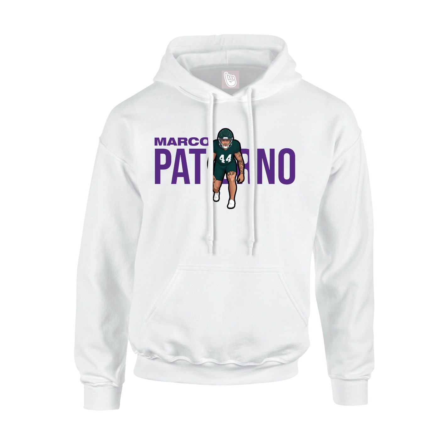 Hoodie — Player Name in White