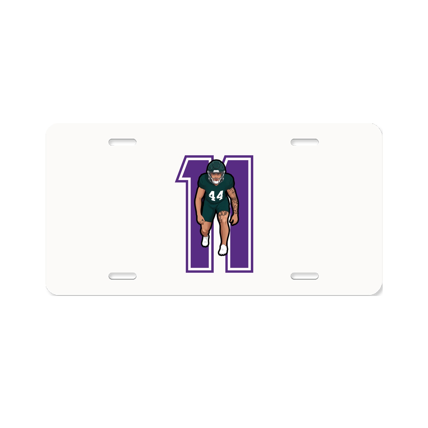 License Plate — Number in Classic