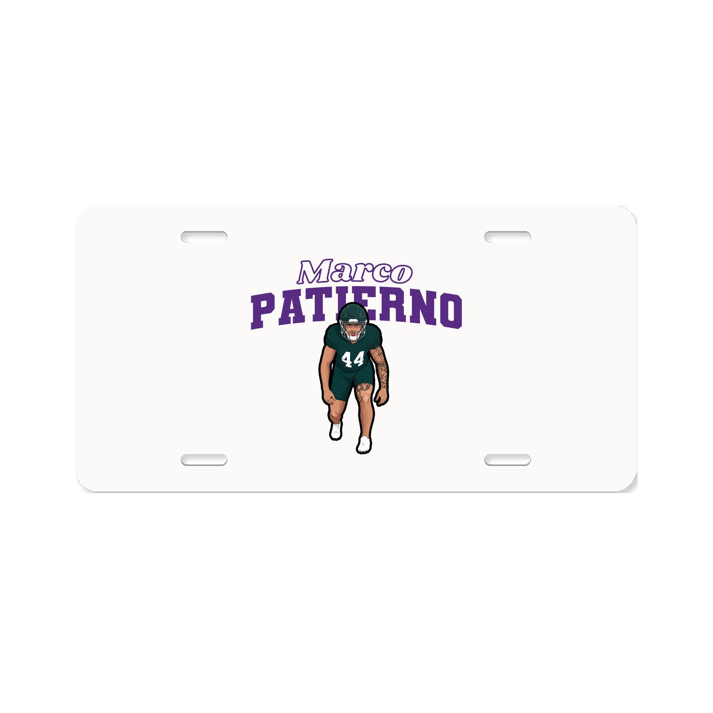 License Plate — Name Arch in Classic