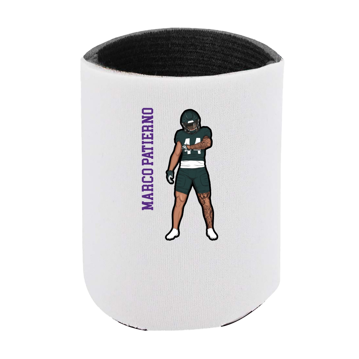 Can Holder — Name Vertical in White