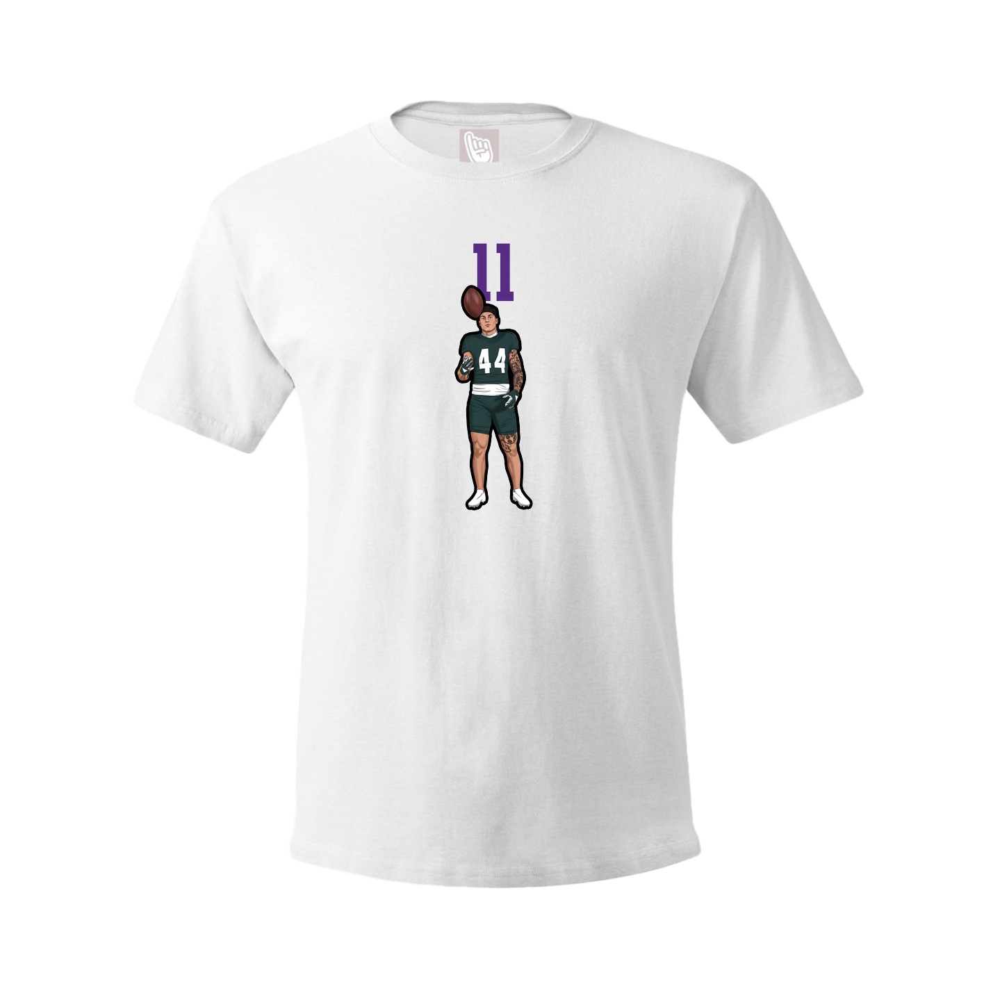 Tee — Number Top in White