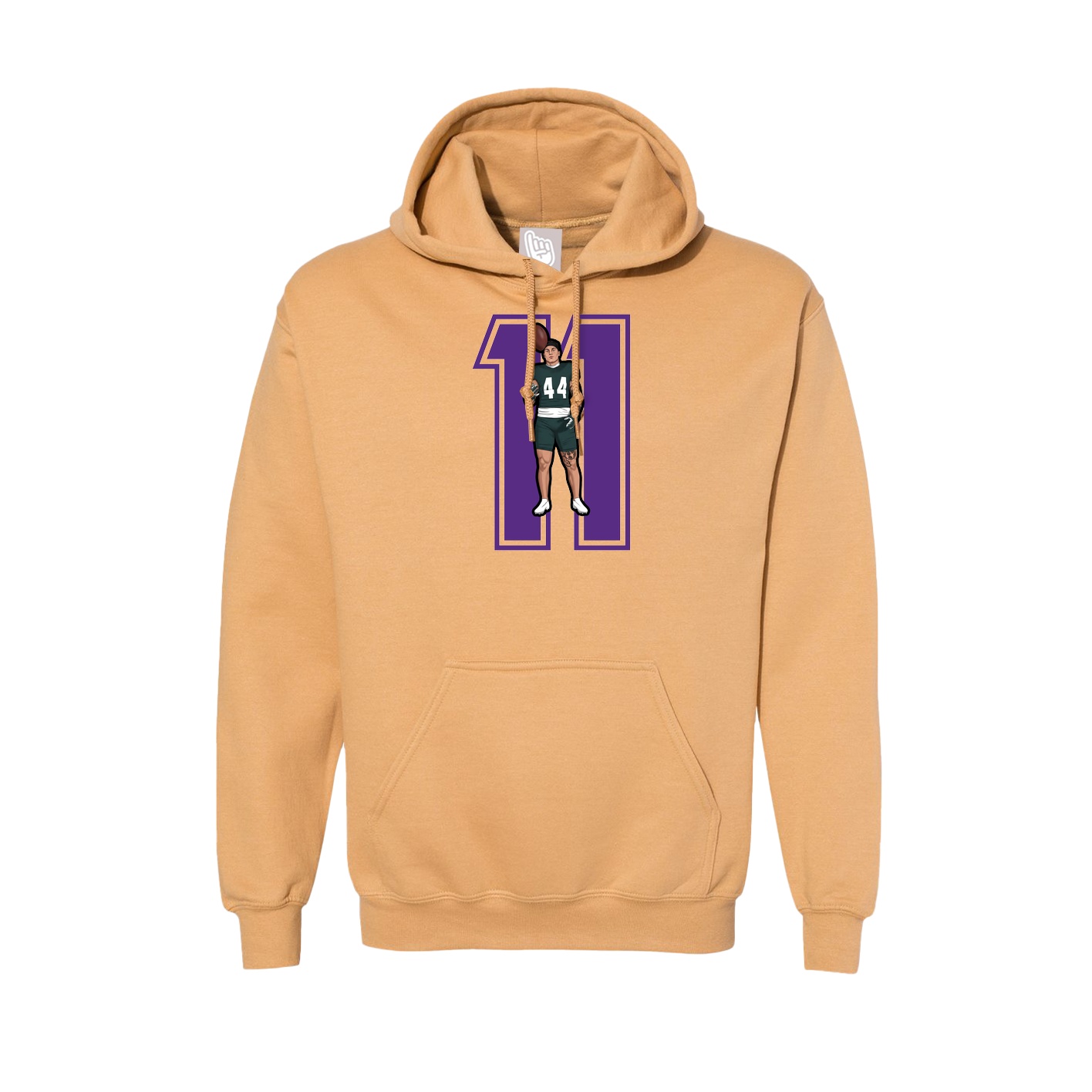 Hoodie — Number in Vegas Gold