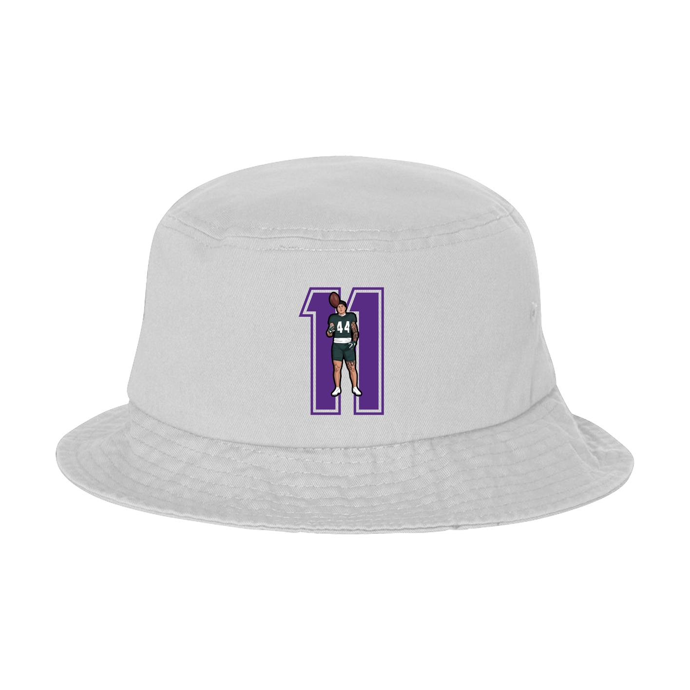 Bucket Cap — Number in White
