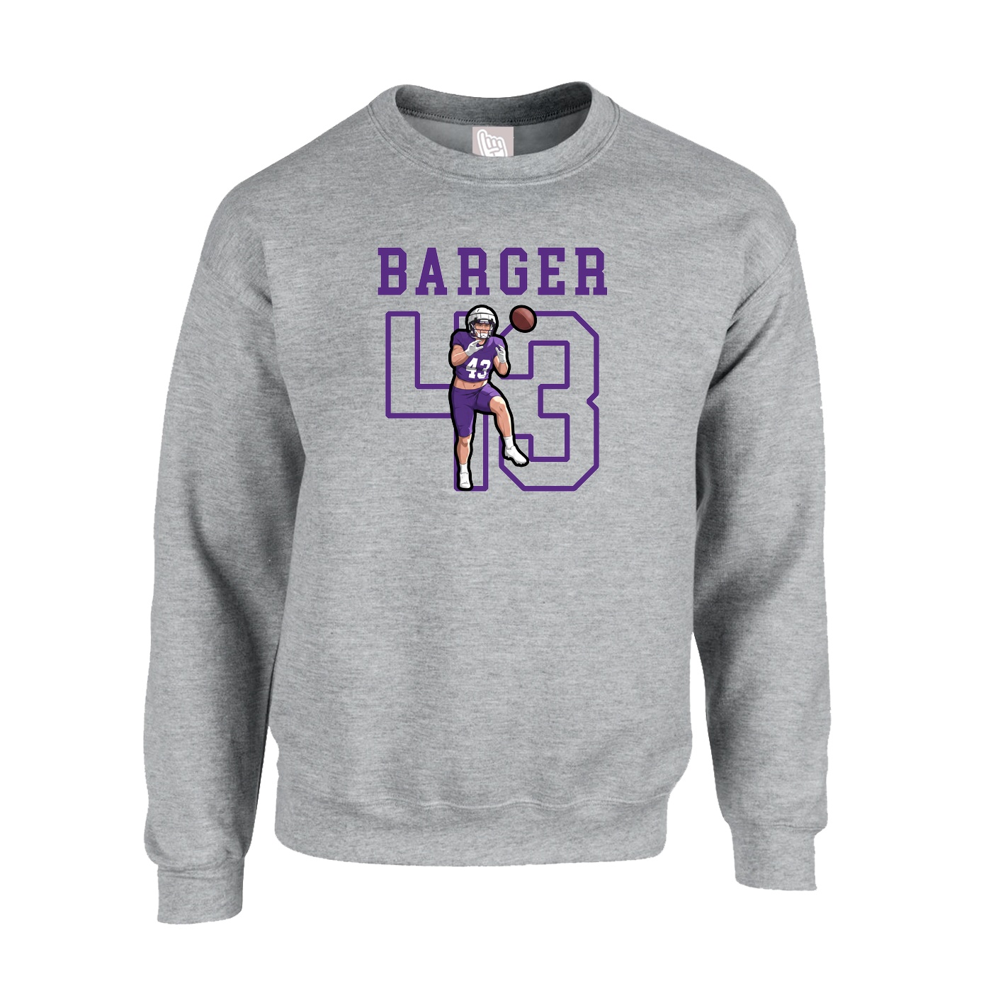 Fleece Crew — Shirsey in Grey