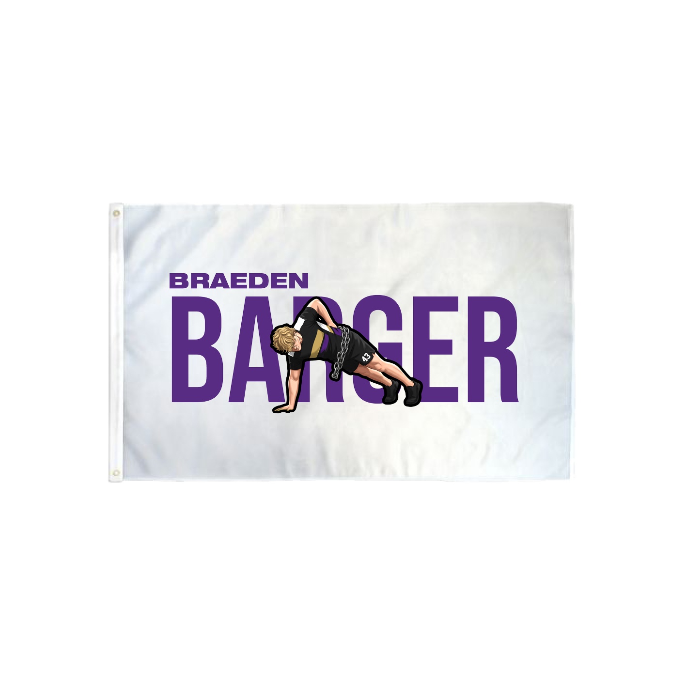 3x5 Flag — Player Name in Classic