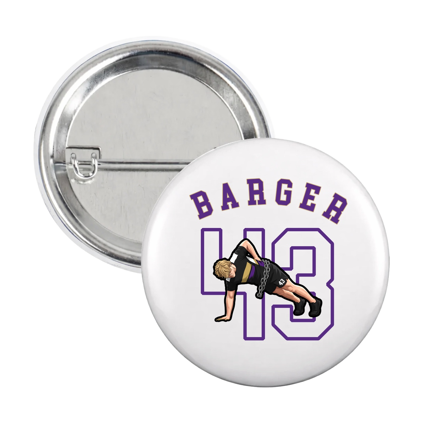 Game Day Button — Shirsey Arch in White