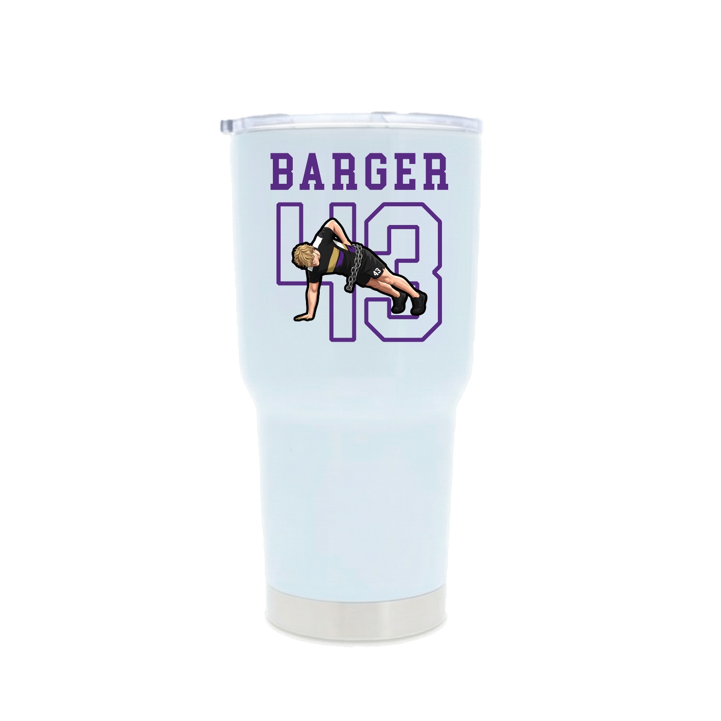 30oz Stainless Steel Tumbler — Shirsey in White