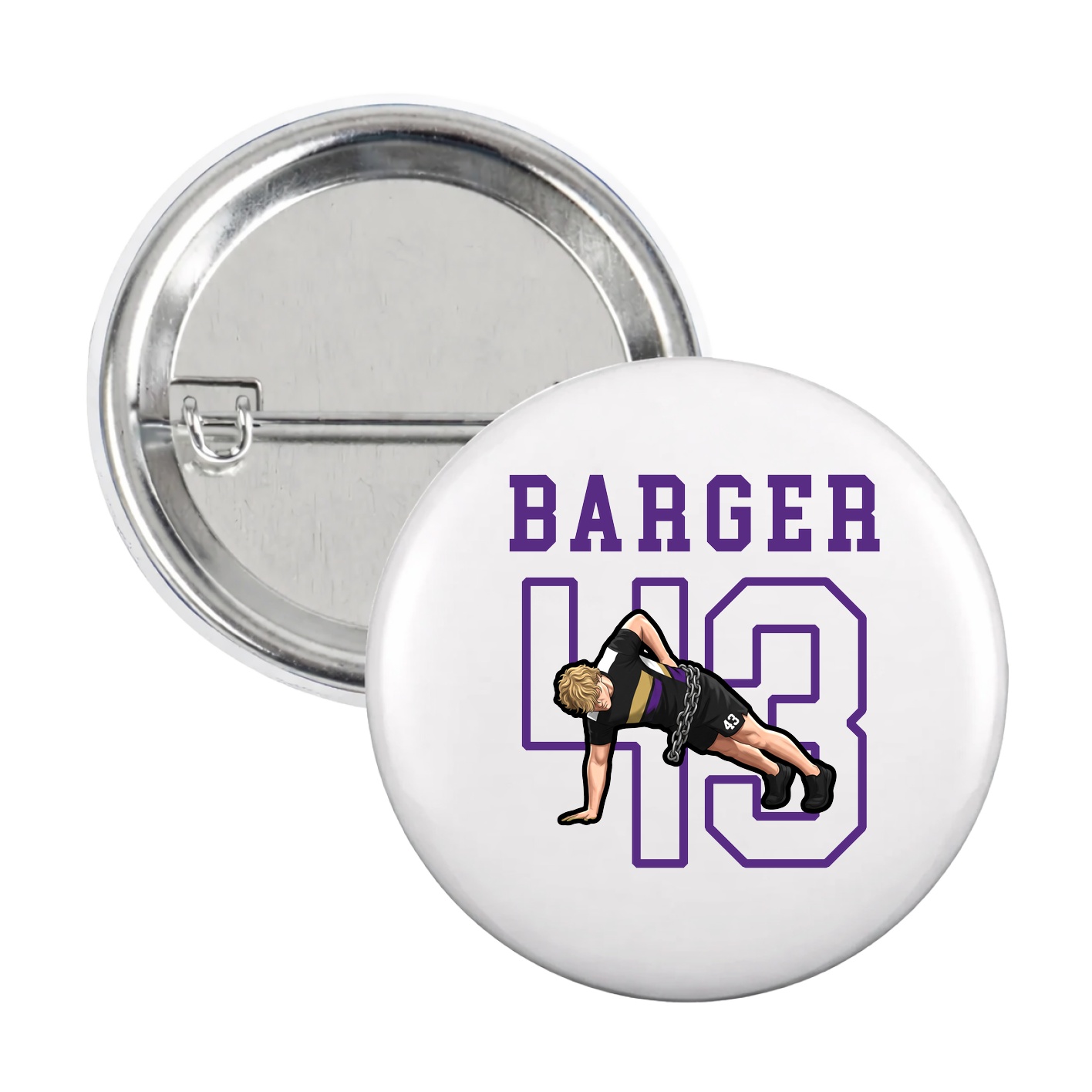 Game Day Button — Shirsey in White