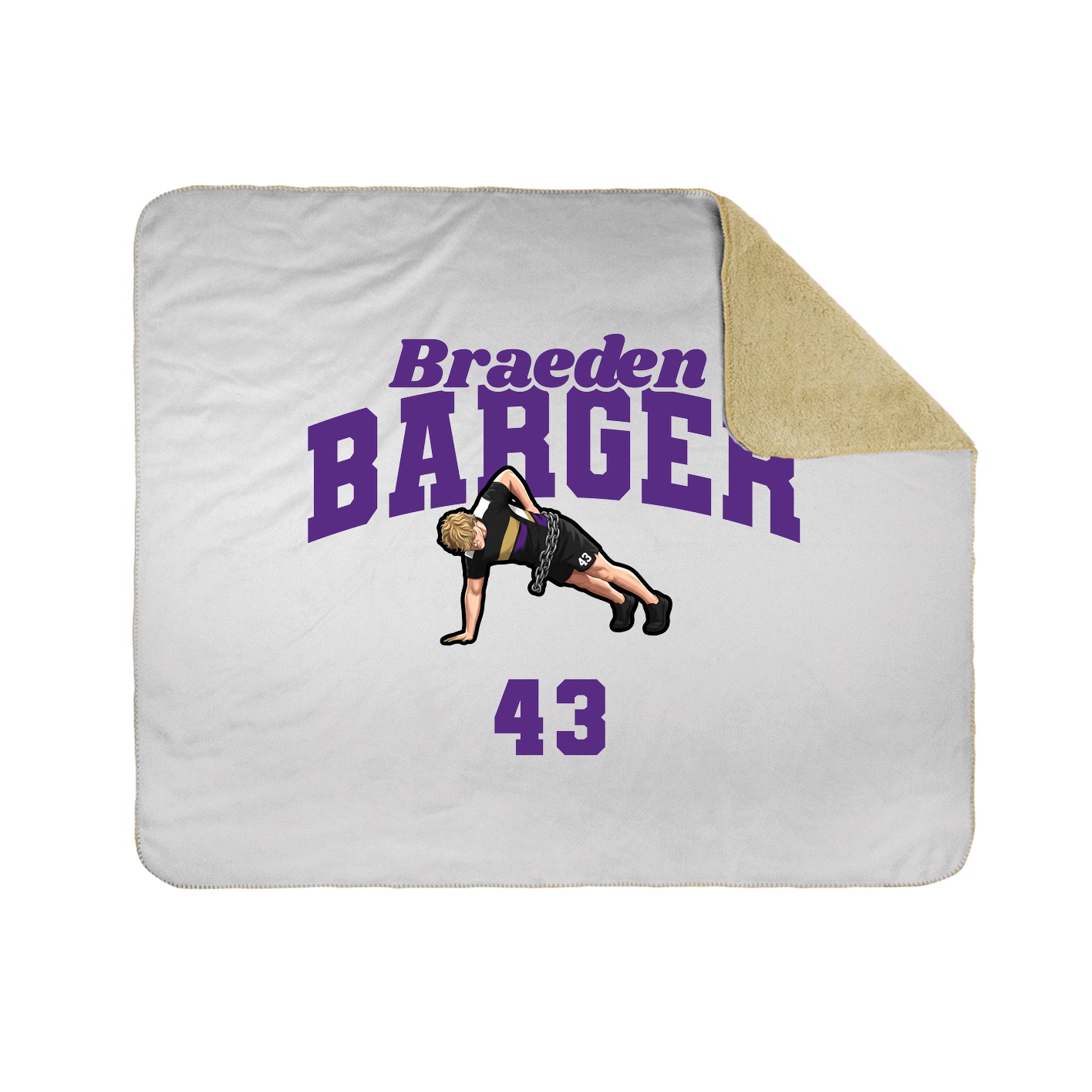 Throw Blanket — Signature Arch in White