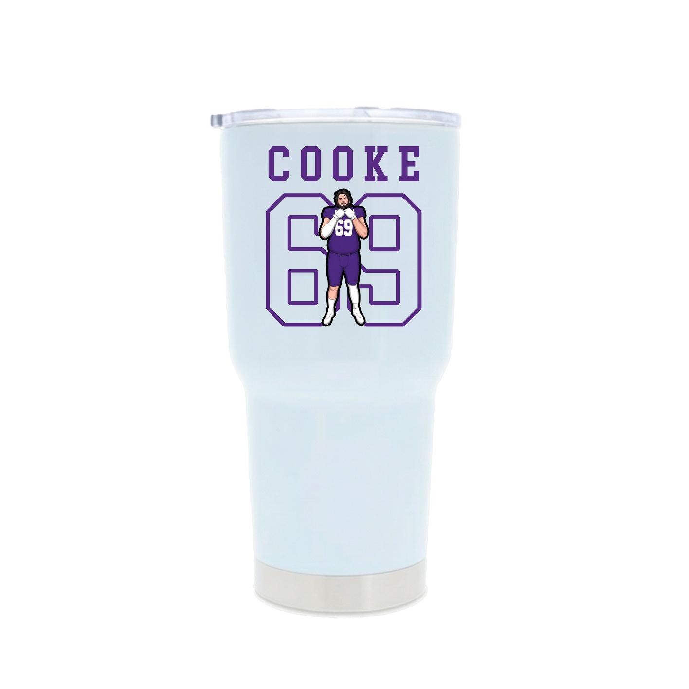 30oz Stainless Steel Tumbler — Shirsey in White