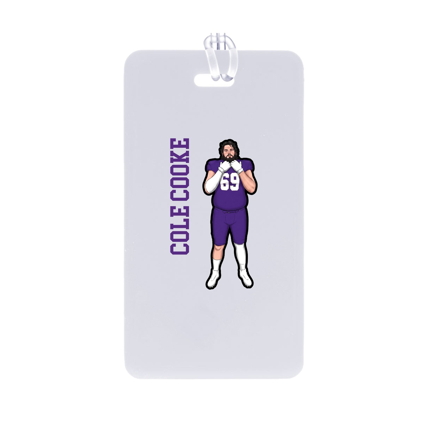 Bag Tag — Name Vertical in Classic