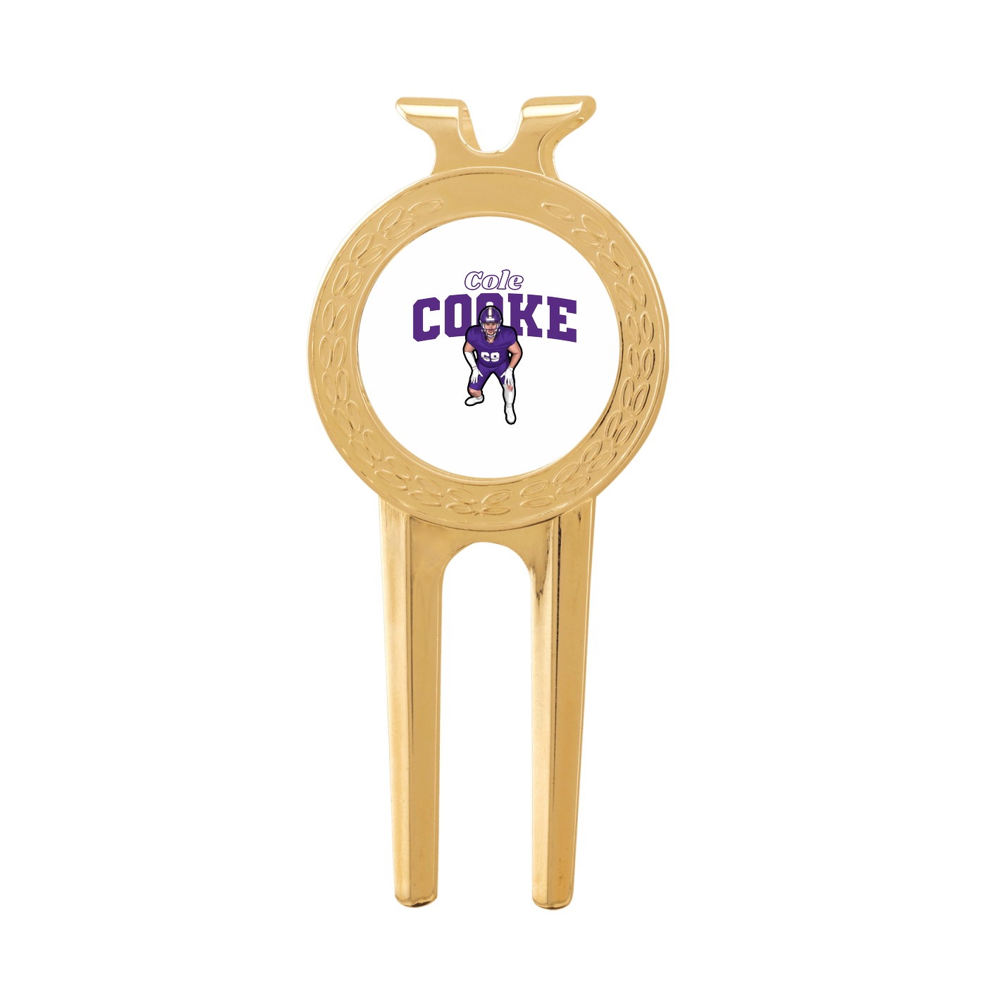 Divot Tool with Ball Marker — Name Arch in Classic